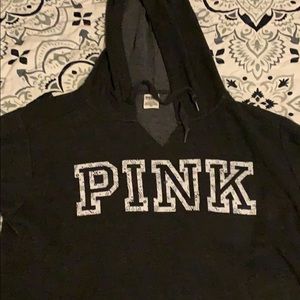 Dark Gray VS Pink oversized lounge hoodie